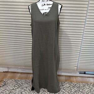 Olive Green Sleeveless Dress